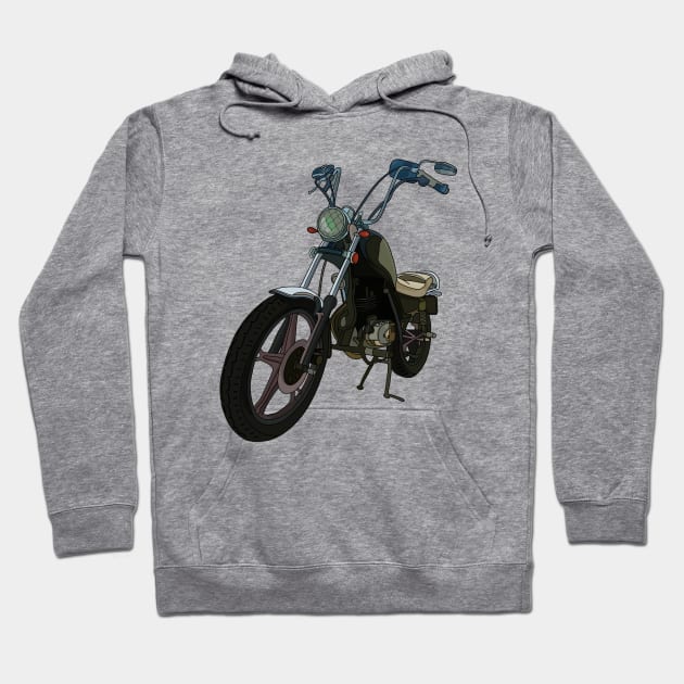 Classic Vintage Motorcycle Hoodie by DiegoCarvalho